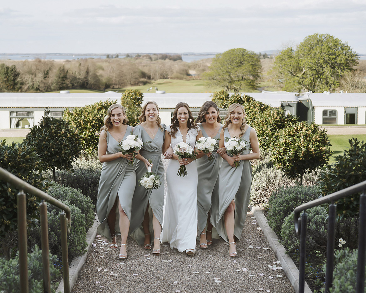 Bridesmaid style in Galway at Glenlo Abbey with Gerard Conneely Photography
