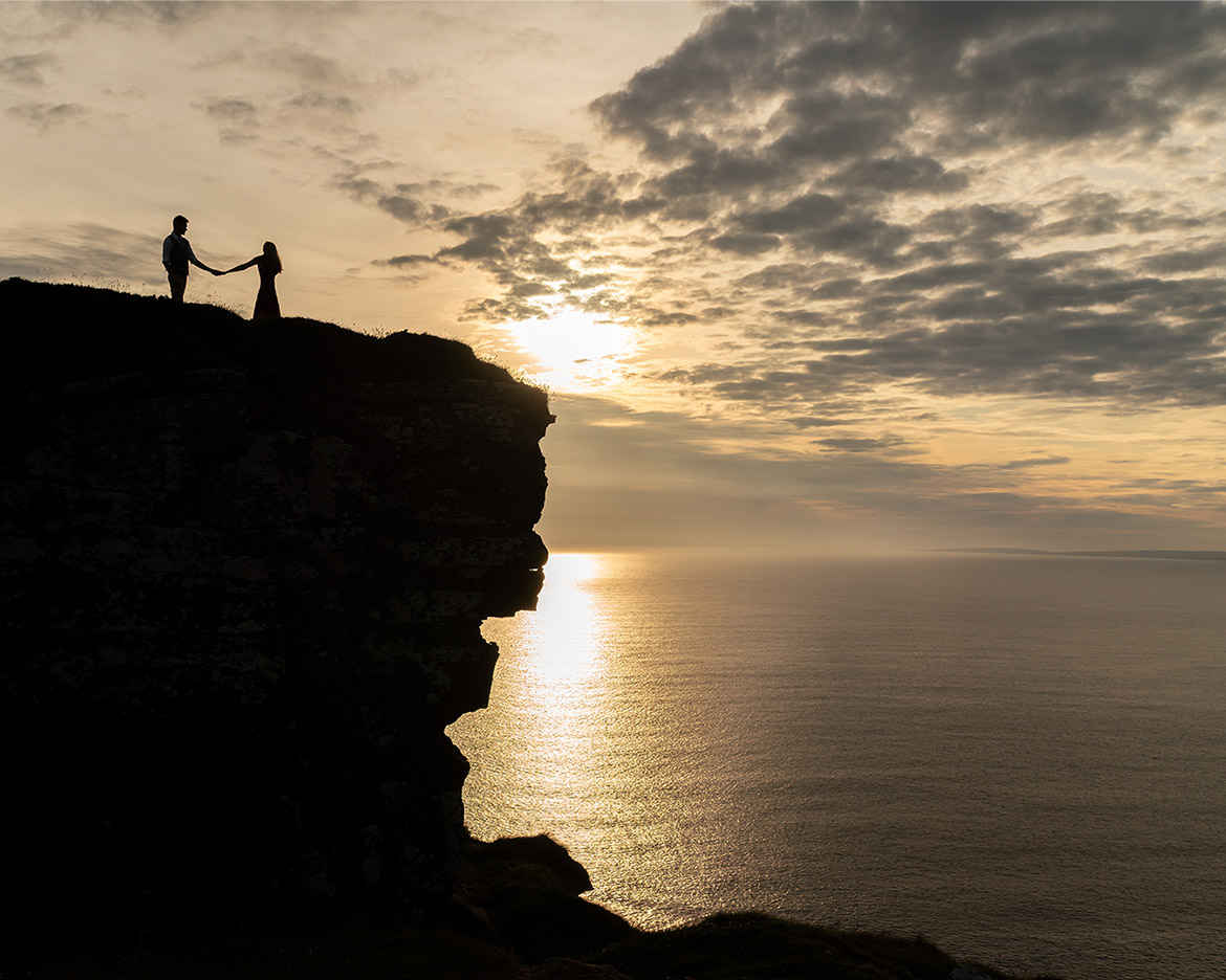 Cliffs of Moher engagement and destination wedding photography