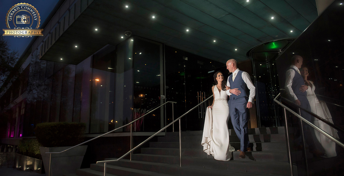 maried at the g hotel in galway wedding couple