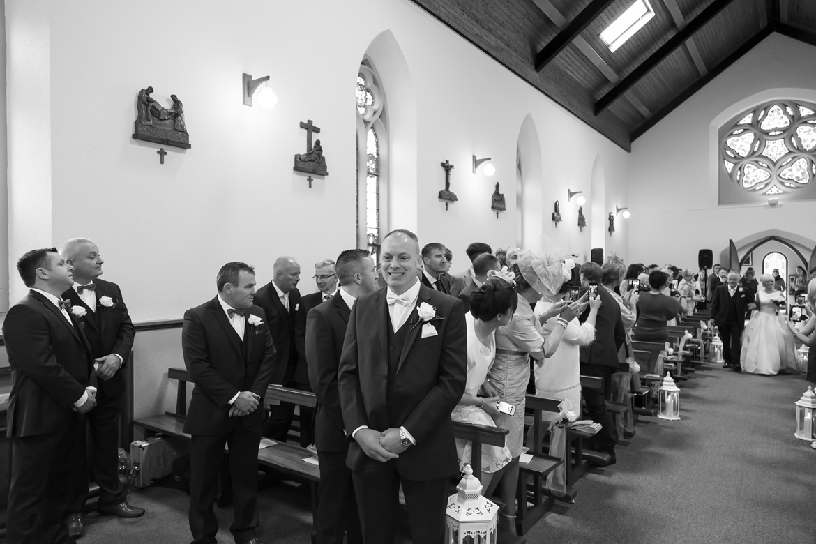 wedding ceremony at Roveagh Church Kilcolgan