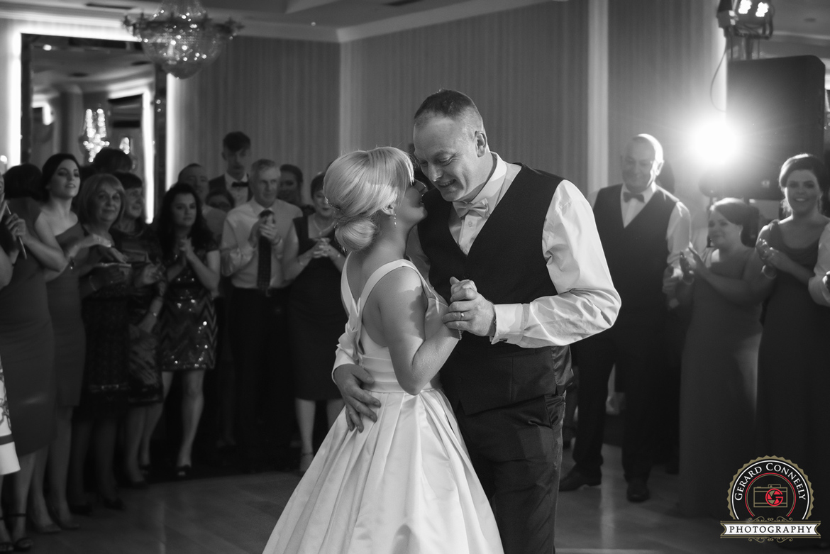 wedding bride and groom dancing salthill hotel in galway