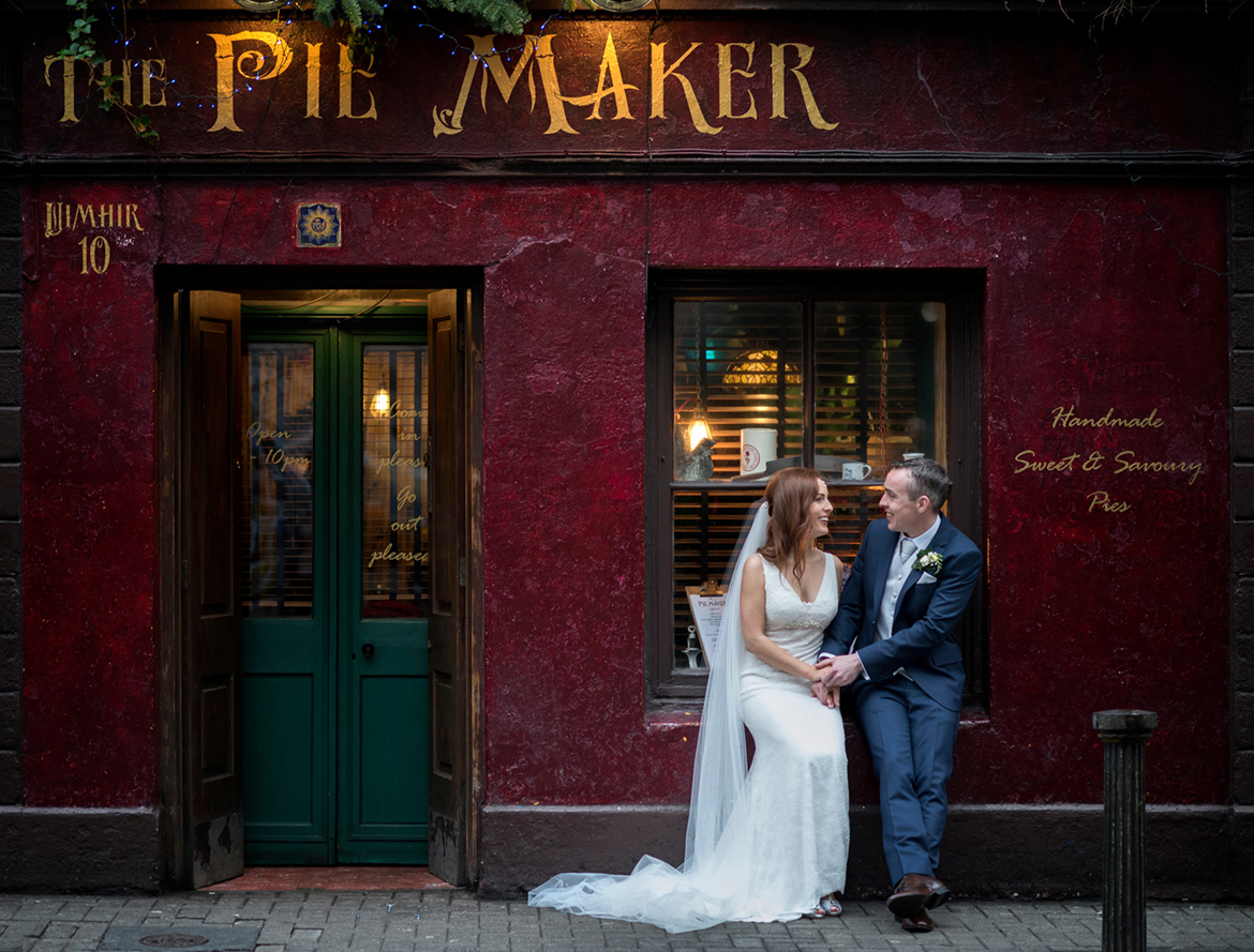 wedding photography at pie maker galway