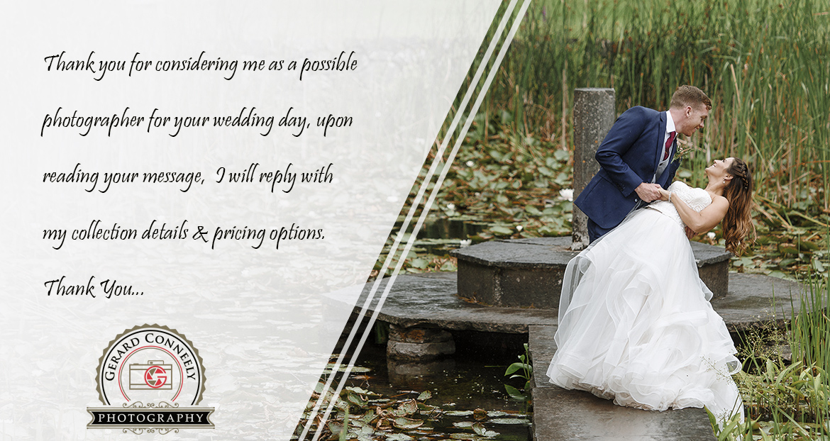 wedding photographer galway booking page image